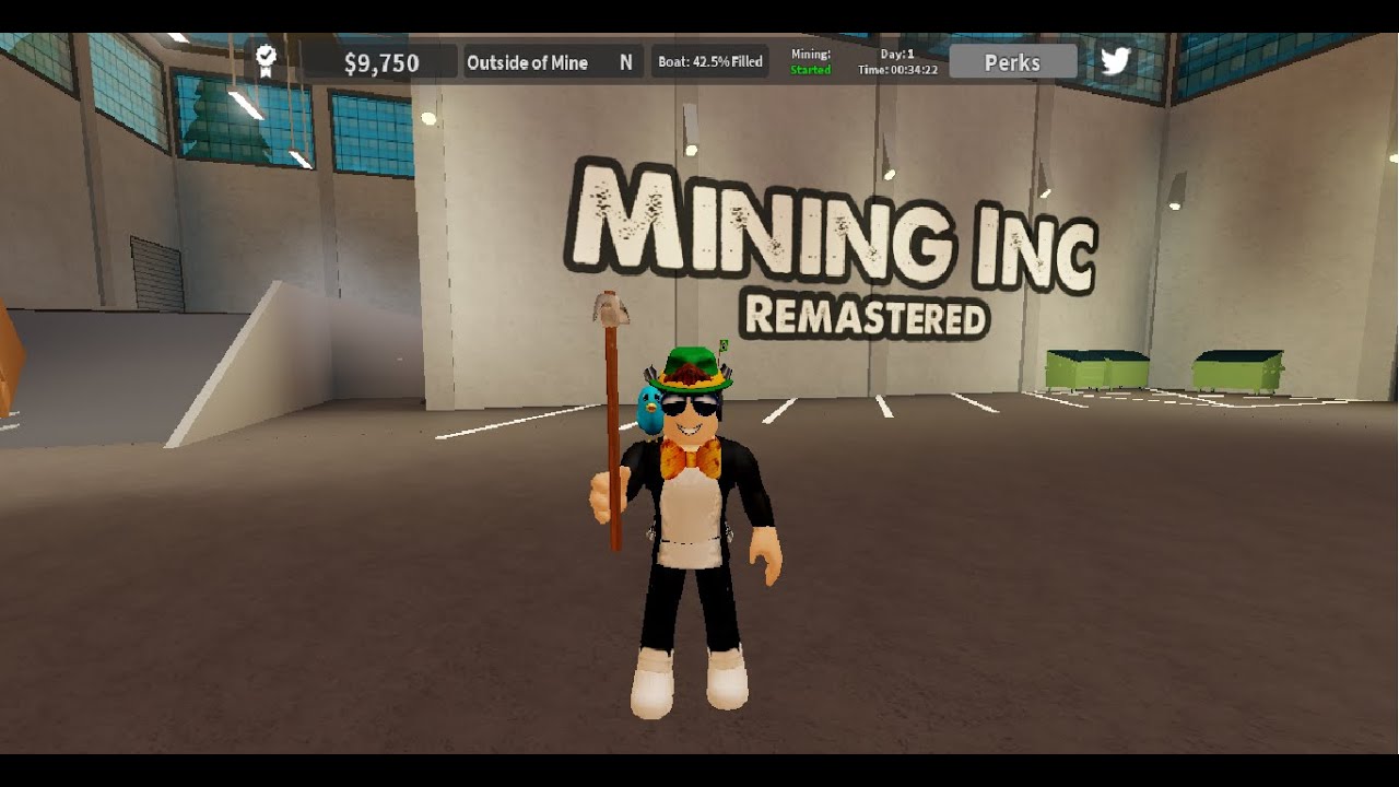 Trabalhando Como Mineiros Mining Inc Remastered Roblox Youtube - roblox games inc logo