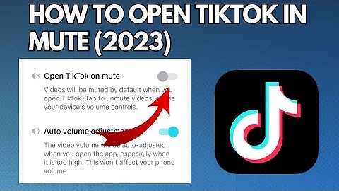 How to Open TikTok in Mute (2023) | TikTok New Update