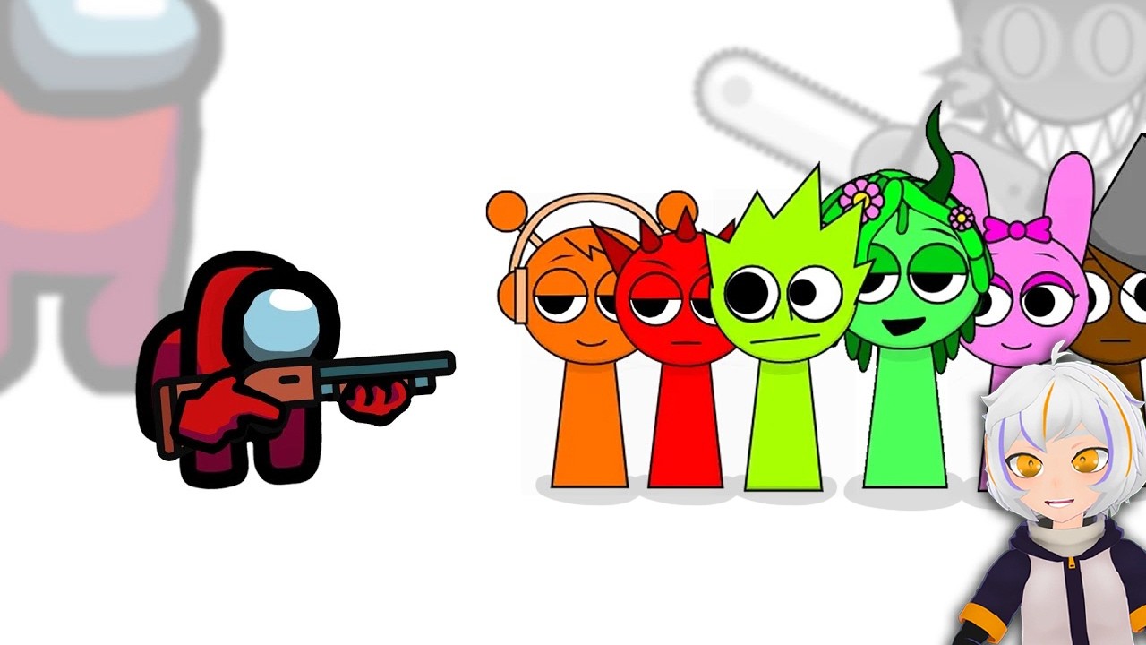 AMONG US VS INCREDIBOX SPRUNKI - PELICULA COMPLETA | ChuyMine REACCIONA a Damn Seconds