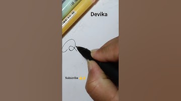 Devika name style sign #signature #youtubeshorts #calligraphy #shortfeed #trending  #shorts