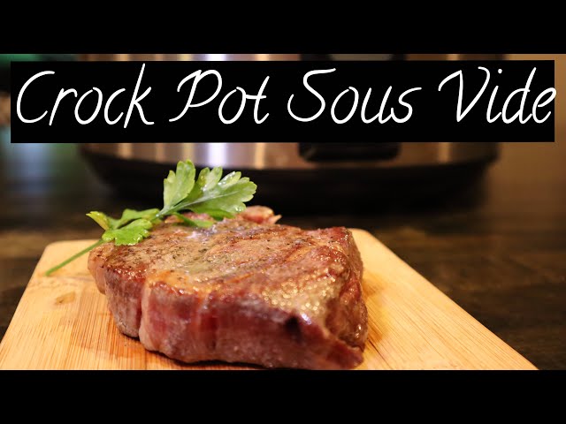 Sous Vide Steak In a Crock Pot!! Awesome Cooking Hack! Chuck Eye Recipe 
