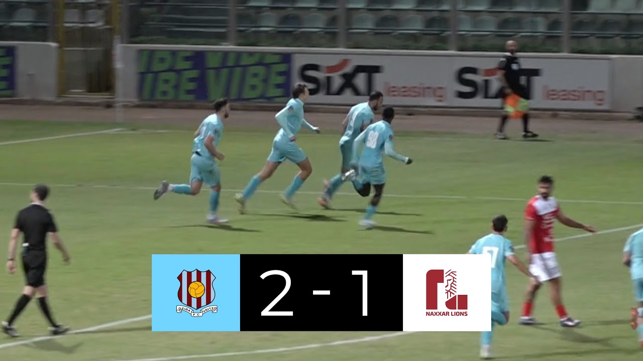 Gżira secure 3 points despite 2 red cards in the 2nd half | Gżira United 2-1 Naxxar Lions | MD11