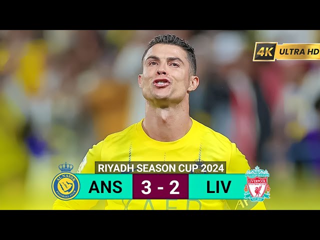 Al Nassr vs Liverpool 3-2 | Ronaldo Brace Riyadh Season Cup Highlights & Goals 2024 class=