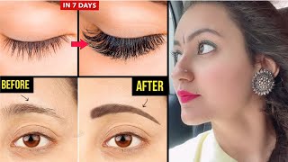 How To Grow THICK EYEBROWS & LONG EYELASHES Naturally | 100% Results in Just 2 Weeks