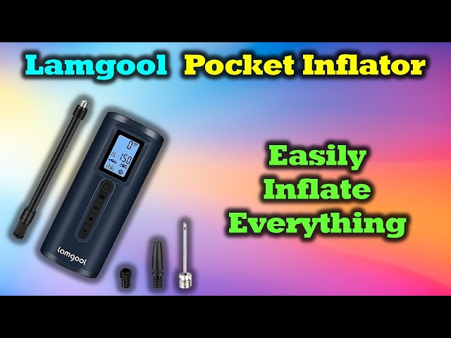 Lamgool Tire Inflator - Portable & Handy for Inflating Anything! 