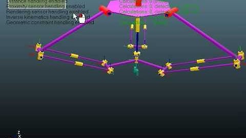 Robot Simulator: Geometric Constraint Solver Demo in V-REP