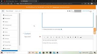 How to add a page in Moodle