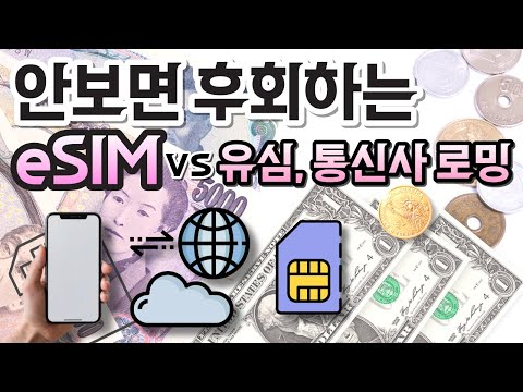   해외 여행 전 필수 체크 데이터 로밍 ESIM 이심 통신사 로밍 포켓 와이파이 유심 ESIM 설치 개통 방법