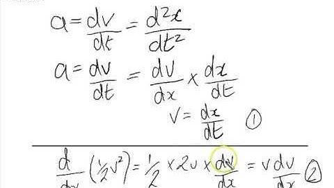 Calculus of particles moving in a straight line with acceleration that varies with distance