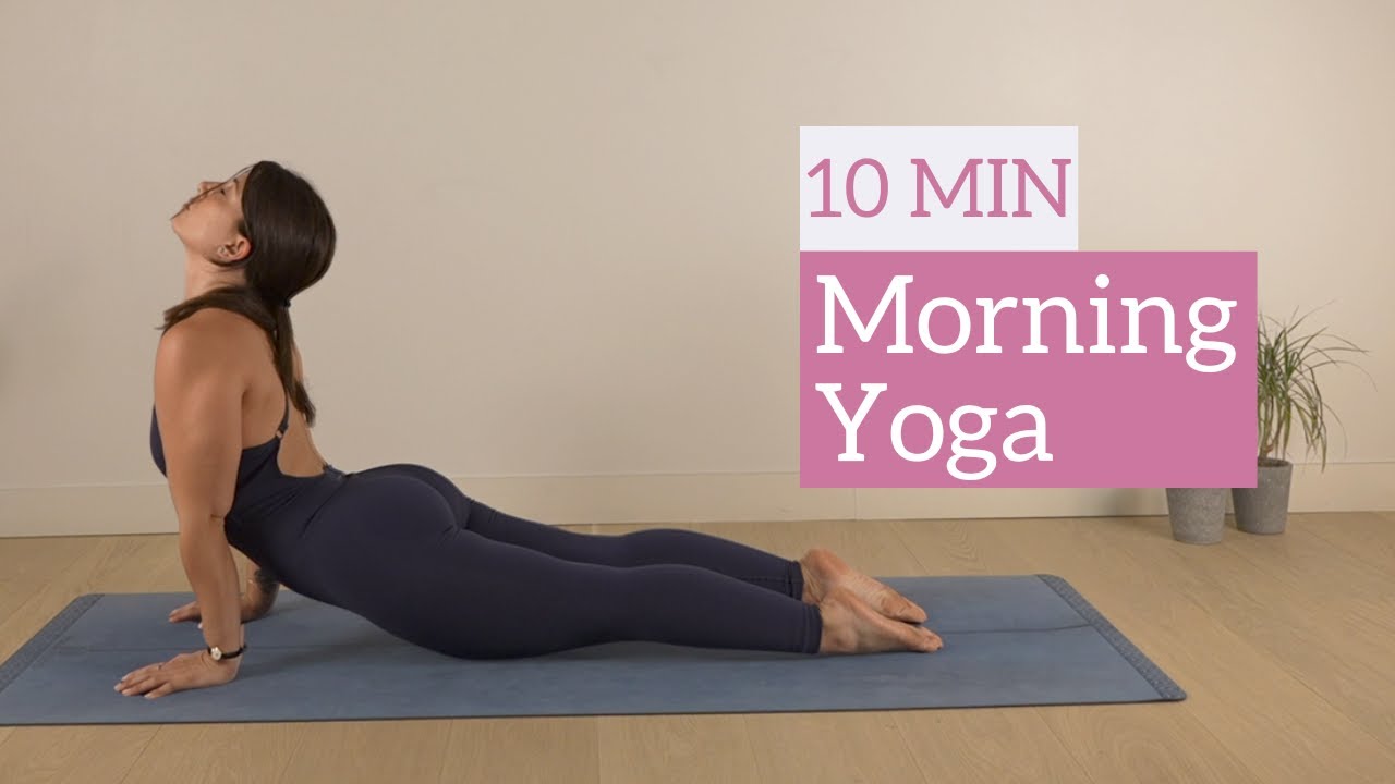 PIN FOR LATER! Click through for the FREE youtube yoga video. A quick and  simple morning yoga for begi… | Yoga for beginners, Morning yoga, 10 minute morning  yoga