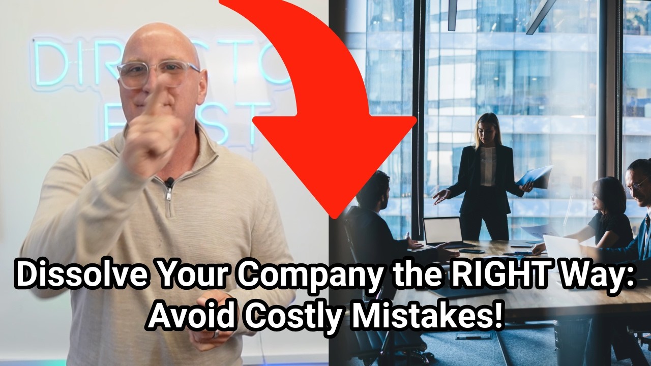 Dissolve Your Company the RIGHT Way Avoid Costly Mistakes! YouTube