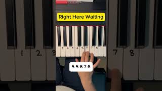 Right Here Waiting #piano #pianotutorial
