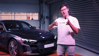 СУПЕРЭЛЕКТРО ОТ AUDI или дешевый Порше? Первый взгляд на Audi RS e-tron GT 2021