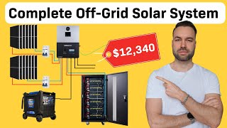 Complete Off-Grid Solar System With Batteries - EG4 6000XP for $12,340