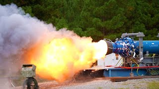 Subscale Booster Motor Testing for Future SLS Flights Heats Up at Marshall