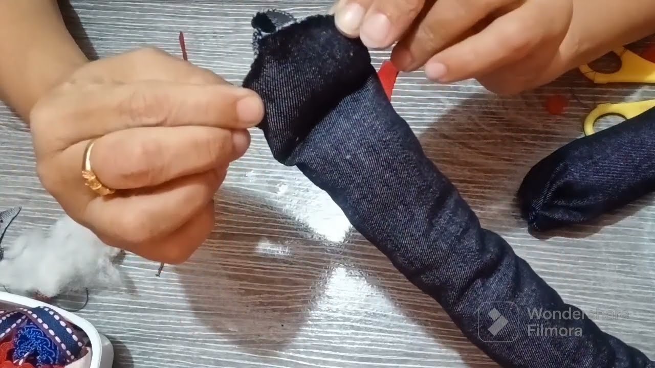 Como fazer uma cobra peso de porta,em jeans ✂️🧵🪡🐍