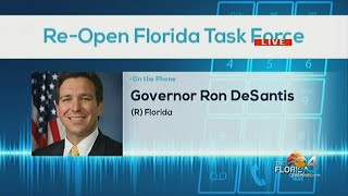 Gov. Ron DeSantis Hosts Call With Re-Open Florida Task Force