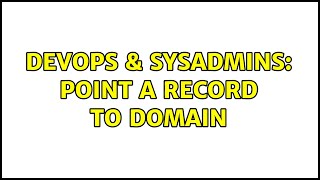 Celebrity DevOps & SysAdmins: Point A record to domain (3 Solutions!!) Profile