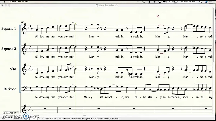2nd Soprano Mary Sat A-Rockin'