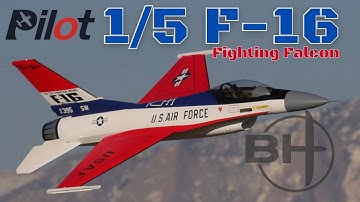Pilot Rc 1/5 F-16 Flight Review from Banana Hobby