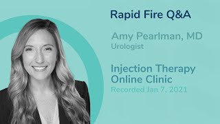 Injection Therapy for ED | Rapid Fire Q&A with @amypearlman408, MD