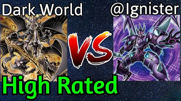 Dark World Vs @Ignister Mathmech High Rated DB Yu-Gi-Oh!