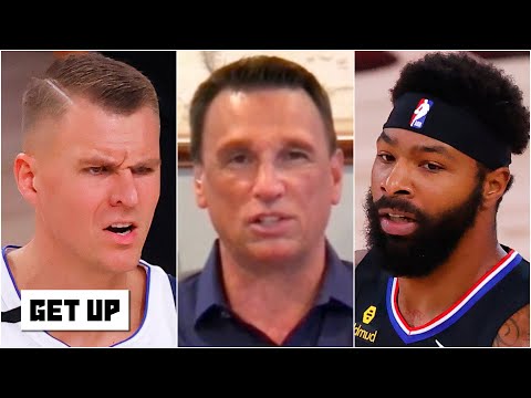 Reacting to Kristaps Porzingis being ejected after rift with Marcus Morris | Get Up