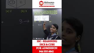 DICE & CUBE | REASONING | SSC & RRB Reasoning Tricks 🔥 | Aishwarya Academy