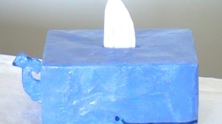 How to Make Paper Mache Whale Tissue Holder