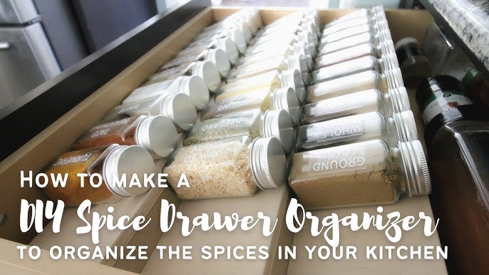 How To Organize A Spice Drawer - Kelly in the City