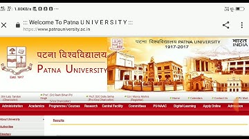 Patna University ke u.g, p.g aur entrance test ka result kaise chek kare