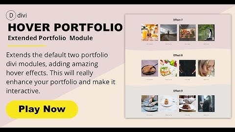 Hover Portfolio | Divi Portfolio Module