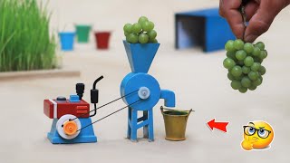 diy tractor grapes juice machine mini science project | flour mill | @CreativeTractor | keepvilla