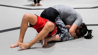 Headscissor Submission Fight | Mixed Wrestling Showdown | Girl vs Boy #grappling #mma #wrestling