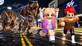 WE FOUND THE NEW BROOKHAVEN ROBLOX DINOSAURS with LYNA