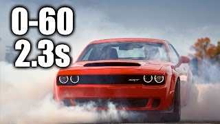 How The Dodge Demon Hits 60 MPH In 2.3 Seconds!