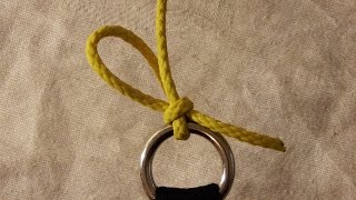 Best known for tying up a horse, the slipped simple noose knot or halter hitch is also one of the best hitches to tie a throw line to a 