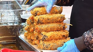 왕김말이 튀김 Big Fried Seaweed Roll  Korean Street Food