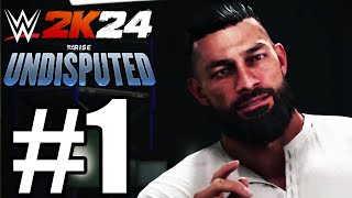 WWE 2K24 MyRise: Undisputed Gameplay Walkthrough Part 1 - WWE Champion