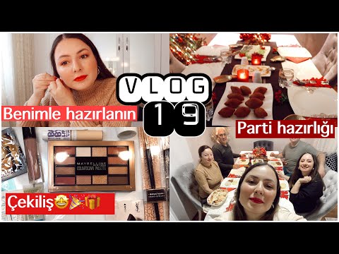 YILBAŞI PARTİ HAZIRLIĞI🎉🎄& ÇEKİLİŞ 🎁| Günlük Vlog