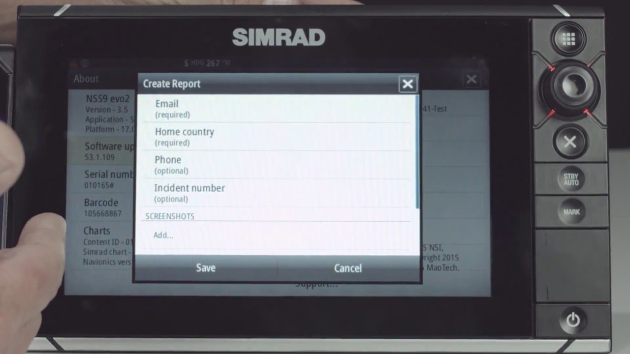 How To Create A Service Report With Simrad Nss Evo2 You How To Create A Service Report With Simrad Nss Evo2