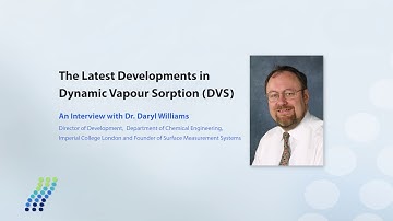 The Latest Development in Dynamic Vapour Sorption (DVS) - an interview with Dr. Daryl Williams