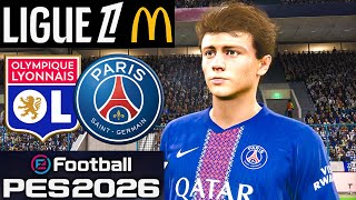 Lyon Vs Paris Sg Ligue 1 09 Novembre 2025 Pes 2026 Mod
