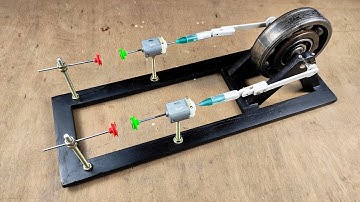 DIY Twin Magnet Flywheel Engine for Regenerating Energy | Black Robo
