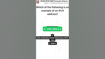 iGCSE Computer Science 0478 0984 Paper 1 Unit 3 q097 v1