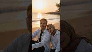 cara membuat foto ai couple bersama pasangan di pantai pakai gemini #shorts #feedshorts #gemini screenshot 4