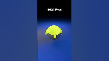 1 vs 1 Million Faces blender cloth simulation #blender3danimation #3dart