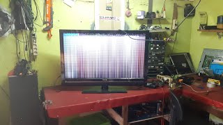 Tv Lcd Bergaris Sebagian Easy To Repair Youtube Lcd Tv Repair Lcd