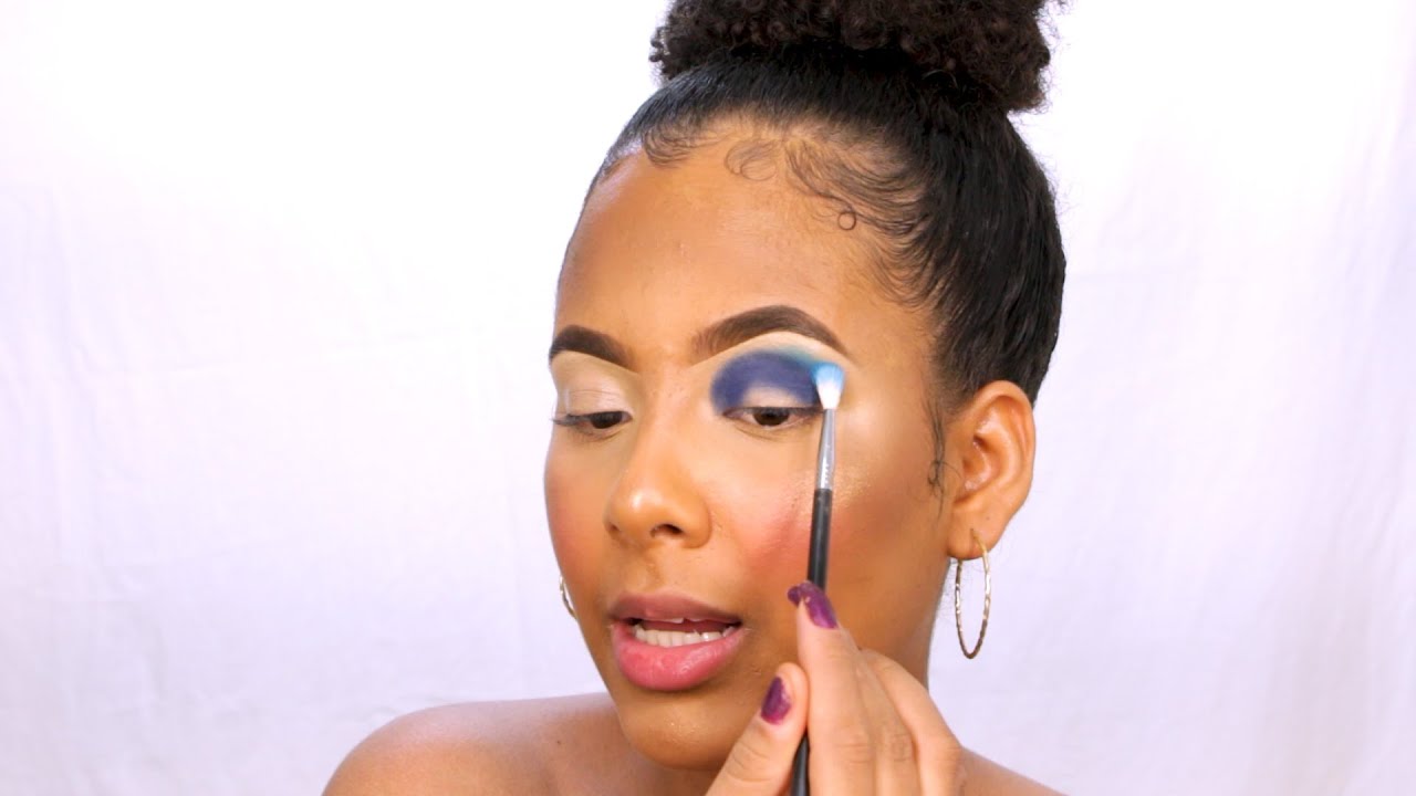 MAQUIAGEM AZUL LINDA PRA FOTOS E VÍDEOS!