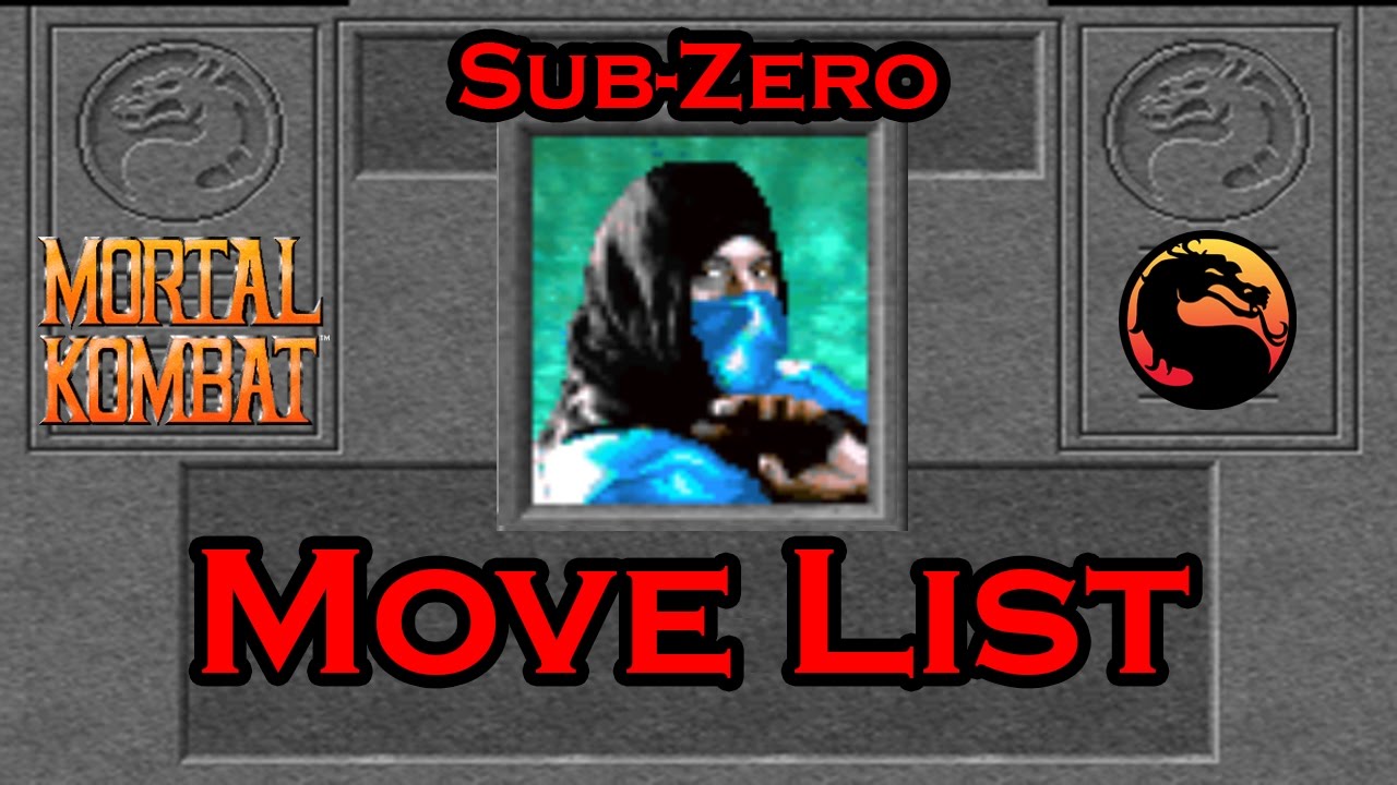 Mortal Kombat 1 Sub-Zero List -